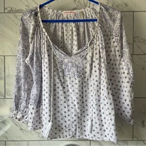 🦋 Rebecca Taylor Tassel Blouse